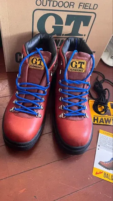 HAWKINS 27.5cm 레드 브라운 트레킹 슈즈 남성용 신발