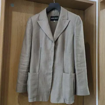 조르지오 아르마니 테일러드 자켓 42 베이지