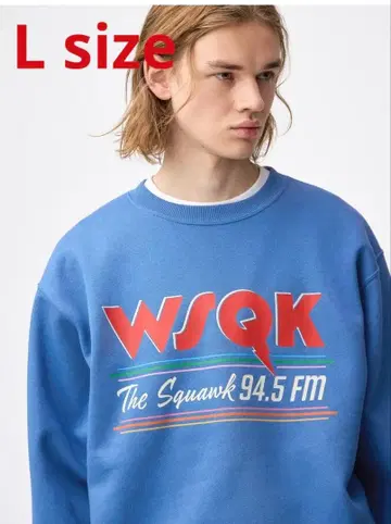 새상품 GU 헤비웨이트 맨투맨 기묘한 이야기 미지의 세계 L