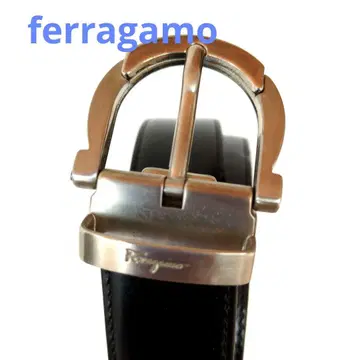 [ Ferragamo ] 블랙 가죽 벨트 비즈니스용