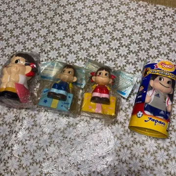 익명 배송 페코짱 저금통 4개 세트 축구 일본 대표