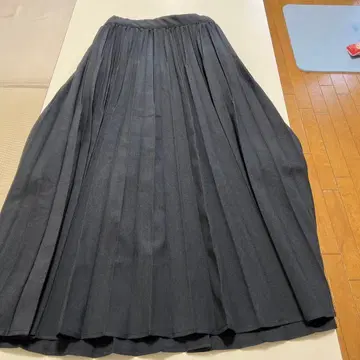 다크 그레이 플리츠 스커트 M-L 사이즈