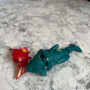 슈퍼전대 히어로 피규어 파랑과 빨간색