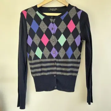 BLACK LABEL Paul Smith 다이아몬드 패턴 가디건