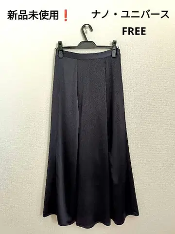 [ 미사용 새상품 ] 나노 유니버스 드레시 스커트 네이비 FREE