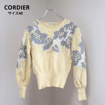 CORDIER/디아 긴팔 니트 스웨터 자수 퍼프 슬리브 마카오 제조