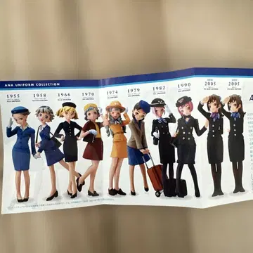 ANA 유니폼 컬렉션 피규어 세트 9체
