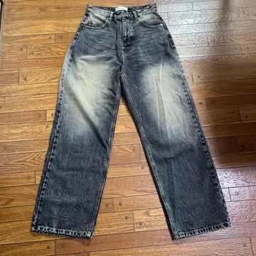 ACLENT 와이드 레그 데님 팬츠