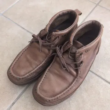 브라운 가죽 처카 부츠