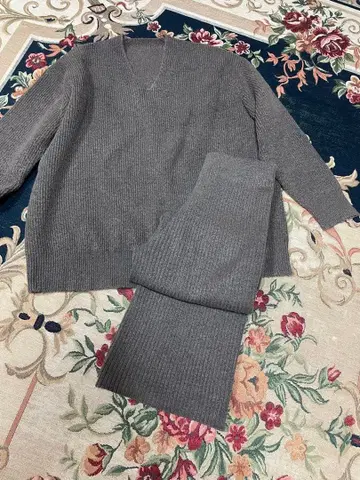 미라 오웬 Mila Owen 오버 니트 스웨터 팬츠 셋업