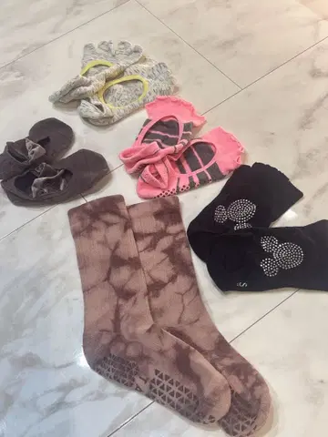 필라테스 그립 양말 5켤레 세트