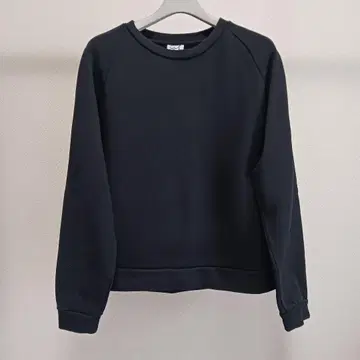 [ 오가닉 코튼 ] 맨투맨 블랙 Baserange