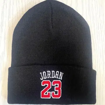 [ 미사용 새상품 ] Jordan Brand 비니 니트 모자 자수 23번