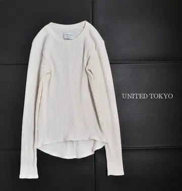 유나이티드 도쿄 크루넥 리브 니트