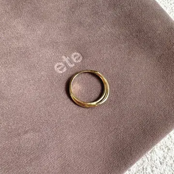 ete 레이어드 크로스 반지 골드 k10 7호