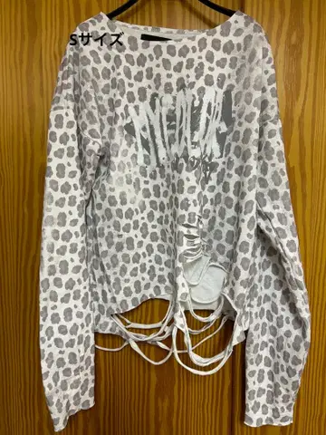 [ GRANCY ] 레오파드 무늬 S 사이즈 긴팔 T셔츠