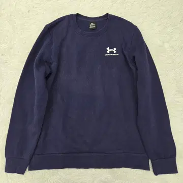 언더아머 UA 아이콘 플리스 속기모 M 네이비