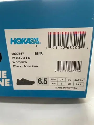 [ 미사용 ] HOKAONEONE CAVU 23.0cm 블랙