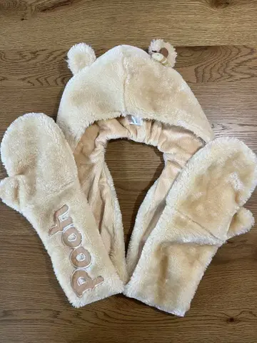 [ 새상품급 ] 도쿄 디즈니 리조트 푸우 머플러 캡