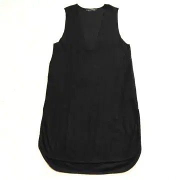 미즈이로 인드 블랙 V넥 롱 원피스 점프 스커트 일본제