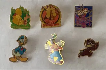 도쿄 디즈니랜드 핀 배지 6개 세트