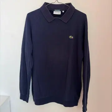 Lacoste 긴팔 피케 셔츠 네이비