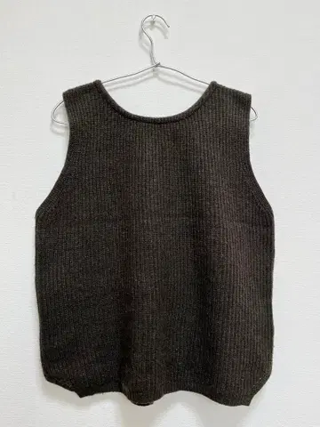 mao made 전후 2way 크루넥 니트 베스트