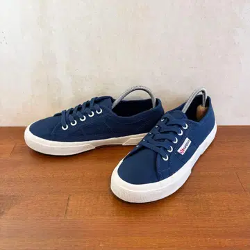 컨디션 최상 스페르가 2750 블루 24.0cm 캔버스 890