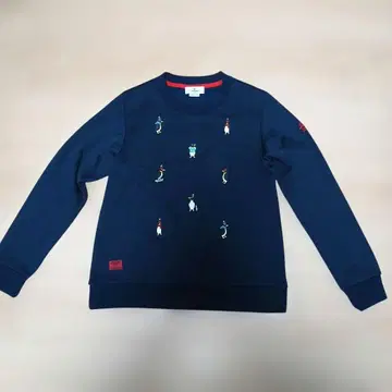 Munsingwear 속기모 자수 디자인 여성용 네이비 트레이닝복 M