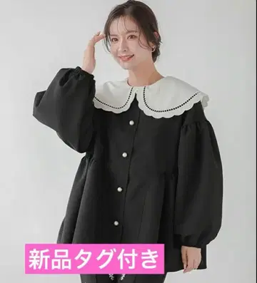 [ 미사용 새상품 ] fitmore 펄 버튼 자켓