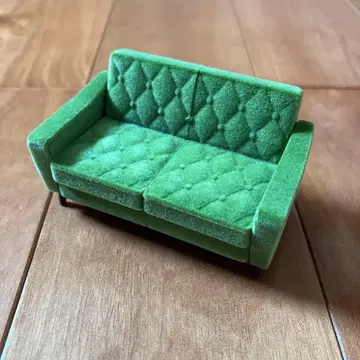 카리모쿠60 미니어처 가구 로비 체어 2인승