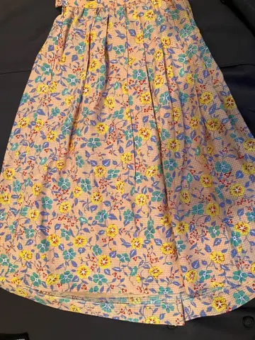 유키토리이 꽃무늬 플레어 스커트