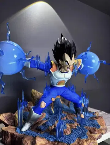 드래곤볼 베지터 흑발 레진 키트 피규어