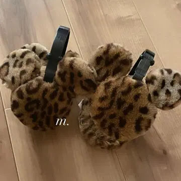 디즈니 레오파드 무늬 귀마개 귀도리