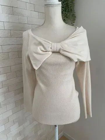 Sov. 소브 리본 모티브 니트 사이즈 38