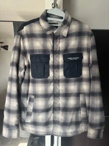 ARMANI EXCHANGE 체크 무늬 자켓