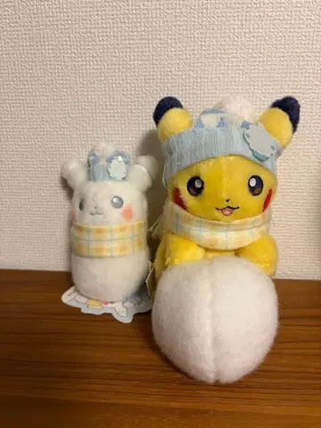 [ 2개 세트 ] 포켓몬 봉제 인형 눈사람 피카츄
