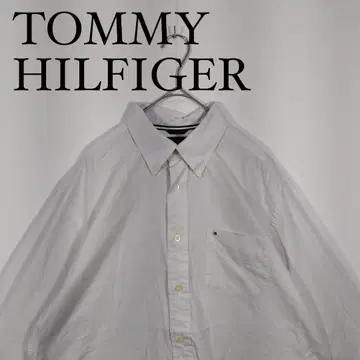 TOMMY HILFIGER 화이트 버튼 다운 셔츠 M