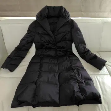 디노스 미실루엣 스트레치 다운 코트 롱 블랙 L 컨디션 최상