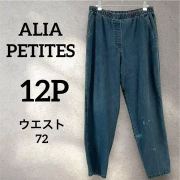 ALIA PETITES [ 12P ] 허리밴딩 스트레이트 데님