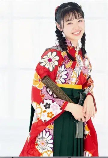 졸업식 하카마 세트 기모노 액세서리 포함