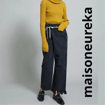 maisoneureka vintage 블랙 데님 팬츠