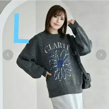 시마무라 니트 풀오버 MUMU L 한정판