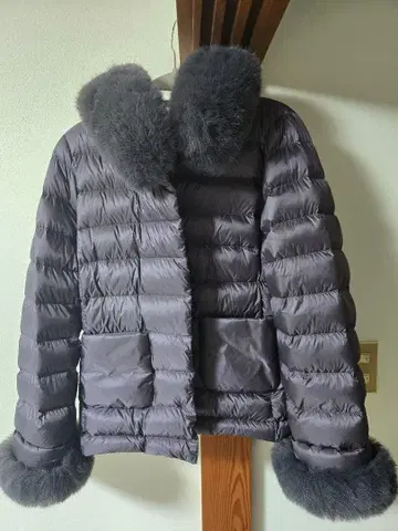 DoCLASSE 퍼 포함 다운 자켓 XL 그레이