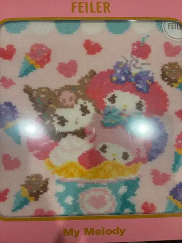 산리오 FEILER 마이멜로디 쿠로미 마이스위트 피아노 손수건