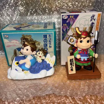 익명 배송 포코짱 피규어 세트 무사와 고이노보리