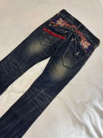 Red pepper 로우라이즈 플레어 데님 청바지 25