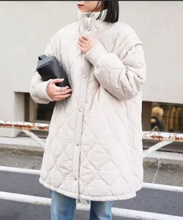 [ 새상품급 ] CIAOPANIC TYPY 퀼팅 리버서블 코트 프리