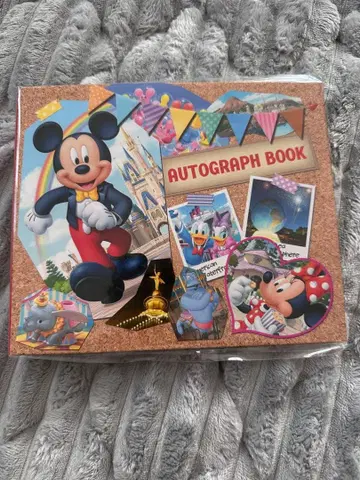 [ 새상품 ] 디즈니 사인북 사인펜 포함 TDR 사인 미키 브라운