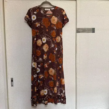 KANeko ISAO 플라워 프린트 롱 원피스